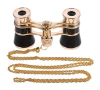 UKCOCO Mini Telescope Compact Binoculars for Women Gold Plated Chain Portable Opera Glasses for Outdoor Concerts Travel Compact Binoculars Magnification Function