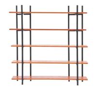 UKCOCO Miniature Bookshelf Space-Saving Five-Tier Rack for Dollhouse Display and Diorama Decoration