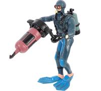 UKCOCO Miniature Diver Figurine Aquarium Decoration for Boys and Girls, Lifelike Scuba Diving Statue Fish Tank Adorn, Underwater Exploration Toy Model for Educational Play