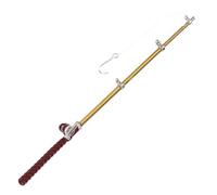 UKCOCO Miniature Fishing Rod for Dollhouse Decoration: 5. 3" Alloy Tiny Fishing Pole Figurine, Micro Landscape Accessories for Fairy Garden, Diorama, Cake Topper Ornament