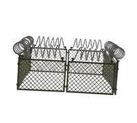 UKCOCO Miniature Military Green Fence for Dollhouse Accessories Realistic DIY Protective Wall Model for Scene Layouts Flexible Plastic Fence Kit for Boys Playsets and Prison Scenes