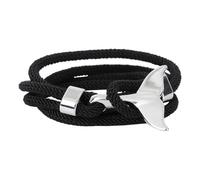 UKCOCO Modern Style Ocean Ship Anchor Whale Tail Bracelet Couple Red Hand Rope Stylish Wrist Chain Daily Wearing Jewelry for Women