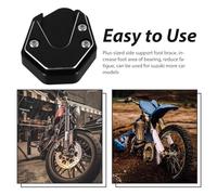 UKCOCO Motorcycle Kickstand Plate Side Stand Support Pad for Motorbike Stability and Safety Easy Installation Anti-slip Base Compatible with Suzuki and Various Models