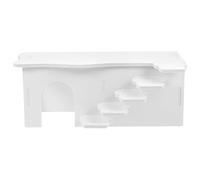 UKCOCO Mouse Ladder House Plastic Pet Shelter, Multi-Purpose Hideout for Hamster and Guinea Pig Exercise and Rest