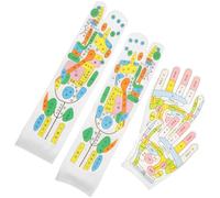 UKCOCO Multi-Functional Acupressure Massage Tool and Massage Gloves Reflexology Socks Set Made of Knitting Fabric, Smooth Round Foot and Hand Therapy for Family and Teachers