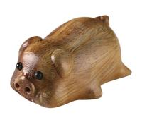 UKCOCO Multipurpose Wooden Pig Pendant Keychain with Pig Phone Charm Design for Desktop and Bag Decoration Suitable for Animal Figure Collectors