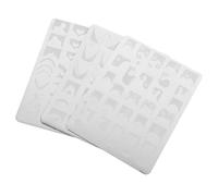 UKCOCO Nail Art Stamping Plates Designs 3 Sets Steel Templates with Multiple Patterns DIY Manicure Tools Creating Salon-Class Effects for Festival Use