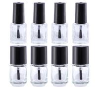 UKCOCO Nail Polish Bottles Empty with 20pcs Glass Leak-proof Brush Square Nail Liquid Containers Simple and Classical Style and Female Friends and Girlfriend
