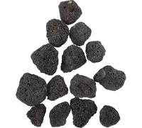 UKCOCO Natural Black Lava Stones Fish Tank Volcanic Stone Decorations, Breathable Volcanic Rock Aquarium Supplies for Plants and Party Decoration, 1 Bag of Decorative Rocks for Aquariums
