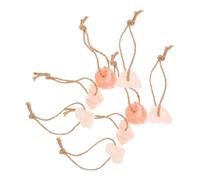 UKCOCO Natural Mineral Salt Blocks Boosts Vitality and Nutrient Absorption 8pcs with Hanging Rope Orange Colour, 30-50g Each for Deer and Alpacas Suitable for Outdoor