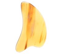 UKCOCO Natural Ox Horn Guasha Board Massage Scraper for Full Body and Face, Portable Household Lymphatic Massager, Professional Gua Sha Facial Tool with Unique Horn Texture for Relaxation