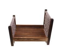 UKCOCO Newborn Bed Prop Mini Vintage Wooden Photography Studio Posing for Newborn Photoshoot