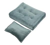 UKCOCO Newborn Photography Prop Mattress and Pillow Set in Peacock Green, Photo Studio Posing Props for Newborns, Decorative Cushion for Photo Shoots