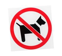 UKCOCO No Dogs Allowed Sign Acrylic Door Sign with Strong Adhesive for Business Store Entrance No Pet Allowed Notice for Supermarkets and Commercial Use