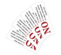 UKCOCO No Junk Mail Sticker Self-adhesive Mailbox Sign to Stop for Mailbox 4pcs Pvc Material with High Visibility and Avoid Loss Features, Suitable for Office and Home Use