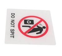 UKCOCO No Spitting Sticker Adhesive No Spitting Sign Weather Resistant Environmental Notice for Office Store Public Spaces Easy Installation