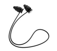 UKCOCO Noise Blocking Silicone for Sleep and Work, Reusable Black Bullet-shaped with Cord for Noise Reduction and Disturbance-free Rest