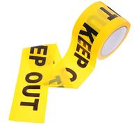 UKCOCO Non-adhesive Crime Scene Keep out Tape Roll 7.5cm X 100m Yellow Warning Caution Safety Tape for Security and Restricted Area Marking