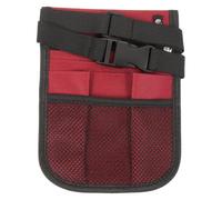 UKCOCO Nurse Tools Organizer Cross-body Pouch, Oxford Cloth and Metal, Convertible Spacious Multi Pocket Bag with Strap, Red, for Nurses, Outdoor Hiking, Large Front Pocket