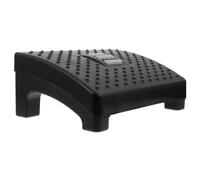 UKCOCO Office Plastic Footstool with Massage Surface, Stepped Footrest for Desk and Piano Use, Black Footrest and Home Office Ergonomic Support