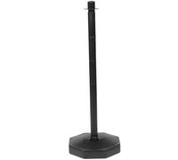 UKCOCO Outdoor Black Plastic Stanchion Crowd Safety Bollard with Base, Safety Barricade Post for Supermarket, Restaurant, Exhibition, and Urban Shopping Centre Crowd Control