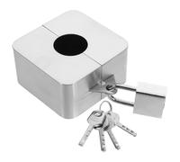 UKCOCO Outdoor Stainless Steel Water Spigot Lock 304 Cover with Keyed Lock for Garden Hose Bib 1.5-3 Inch Valve Handle Protection Device for Outdoor Tap Security