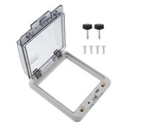 UKCOCO Outdoor Waterproof Circuit Breaker Distribution Box with Transparent Window Cover Ip65 Weatherproof Enclosure for 5 Way Electrical Protection 4.80X4.21X1.30In