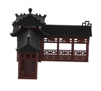 UKCOCO Pagoda Statue Hexagon Zen Garden Decor for Indoor and Outdoor Spaces Asian-inspired Pavilion Figurine for Aquarium and Relaxing Oriental Sculpture
