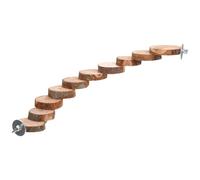 UKCOCO Parakeet Ladder for Birds and Hamsters, Wooden Climbing Ladder with Hard Texture to Increase Pets Activity Space, Suitable as Bird Perch Stand and Hamster Cage Accessory