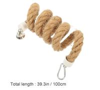 UKCOCO Parrot Climbing Rope 1m Cotton Spiral Bird Rope Perch for Small to Large Parakeets and Birds, Foraging and Hanging Plaything Suitable for Cage and Aviary