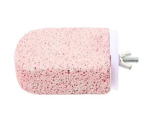 UKCOCO Parrot Perch Stand Bird Cage Accessory with Frosted Claw Grinding Rod, Cherry Blossom Pink Parakeet Standing Stick for Nail Sharpening and Bird Biting, Suitable for Cage Use