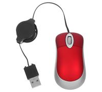 UKCOCO PC Mouse Laptop Wireless Mouse Wired Mouse for PC Laptop Desktop Mouse USB Mini USB Little Mouse Retractable Cable Mute Notebook Red Work Wire Mouse Wired Mouse USB Mouse