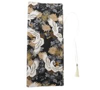 UKCOCO Pencil Roll Bag Stationery Holder Pencil Roll Large Capacity Bamboo Cloth Material Multiple Fixed Positions Blue Prevent Pen Point from Breaking and Falling Easy to Store Suitable