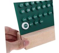 UKCOCO Perpetual Desk Calendar with Base Reusable Acrylic Desktop Calendar Date Display for Office and Home Decor Lightweight Manual Date Tracker Suitable for Study and Living Room