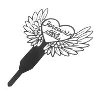 UKCOCO Personalised Pet Memorial Stake for Dog and Cat Grave Marker, Outdoor Garden Yard Stake with Custom Text, Sturdy Cemetery Memorial Decoration for Deceased Pets
