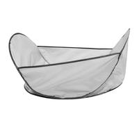 UKCOCO Pet Grooming Hair Cutting Bib for Dogs and Cats Lightweight Home Shearing Apron with Hair Collecting Container Gray Shearing Bib for Puppy Bath and Grooming