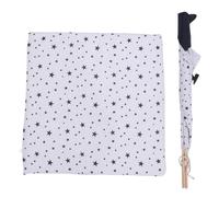 UKCOCO Pet Tent Small 43x43x53cm Breathable Portable Pet House for Small Dogs and Cats Indoor Outdoor Puppy Tent with Washable Cushion White Star Pattern