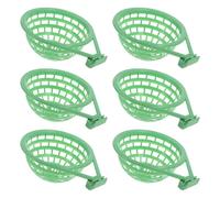 UKCOCO Pigeon Hatching Nest Bowl Set 6Pcs Plastic Compact Size for Breeding and Raising Parakeets Finches and Other Small Birds Suitable for Aviary Use