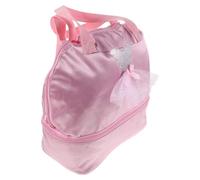 UKCOCO Pink Ballet Dance Backpack Adjustable Straps and Multiple Functional Compartments with Shoe Compartment, Lightweight Weather-resistant Nylon and Polyester Bag and Preschoolers