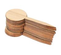 UKCOCO Plant Labels Round Style 20 Pcs Synthetic Material T Shape Thicken Sturdy Miniature Signposts Easy to Insert Soil for Seedlings and Plants Nursery and Garden Use