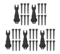 UKCOCO Plastic Acoustic Guitar Bridge Pins Sturdy String Pegs 5 Sets with Pin Puller Remover to Modify String Tension and Withstand Daily Wear, for Solo Practice and Home Setup