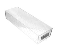 UKCOCO Plastic Drawer Storage Box Organizer for Cosmetics and Desk, Long Size Compartment Divider Tray for Kitchen and Bathroom Sundries