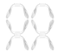 UKCOCO Plastic Eyeglass Pads 6Pcs Replaceable Nose Cushions for Glasses Bridge with Integrated U-Shaped Locking Clip Suitable for Reading Glasses