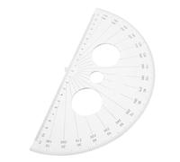 UKCOCO Plastic Half Circle Protractor for Angle Measurement Degrees Geometry Ruler for Students Smooth Surface for Precise Drawing and Measurement Essential Tool for Math Lessons and