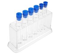 UKCOCO Plastic Laboratory Tube Holder with Prp Tubes Easy to Store Suitable for School Classroom and Research Institute Use Random Color