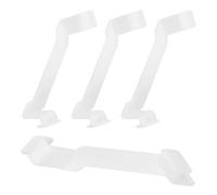 UKCOCO Plastic Storage Box Clips Storage Bin Accessories with Stacking Support and Anti-slip Design 4pcs Organiser Aid Support Sturdy White for Home and Office Use
