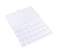 UKCOCO Plastic Storage Box for Nail Artists, Jewellery Findings | Compact Organizer, Quick Item Visibility, Portable Craft Room Storage for Earrings and Small Parts