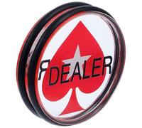 UKCOCO Poker Chip Large Acrylic Dealer Button 75Mm for Texas Hold'Em Game Supplies