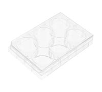 UKCOCO Polystyrene Cell Culture Plate 6 Well Tissue Culture Tray with Lid Flat Surface Convenient for Operation and Observation Laboratory Lab Equipment for Science Research