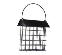 UKCOCO Portable Black Birds Hanging Feeder Square Garden Bird Eating Basket for Home Clean Decorative Design for Attracting Canary Parrot and